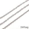 Chaîne Cœur en Acier Inoxydable de 0,5/1 Mètre Chaîne Cubaine Chaîne Punk de Base pour la Fabrication de Colliers Bracelets Bijoux Accessoires