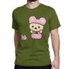 Novelty Rilakkuma Korilakkuma T-Shirts Unisex Wo Unisex Crewneck 100% Cotton T Shirt Short Sleeve Tee Shirt Plus Size Clothing
