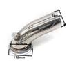 Stainless 90 Degree Downpipe Elbow V-Band Adaptor For Holset Turbo HY35 HX HE351