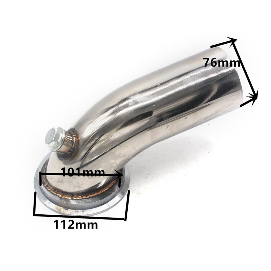Stainless 90 Degree Downpipe Elbow V-Band Adaptor For Holset Turbo HY35 HX HE351