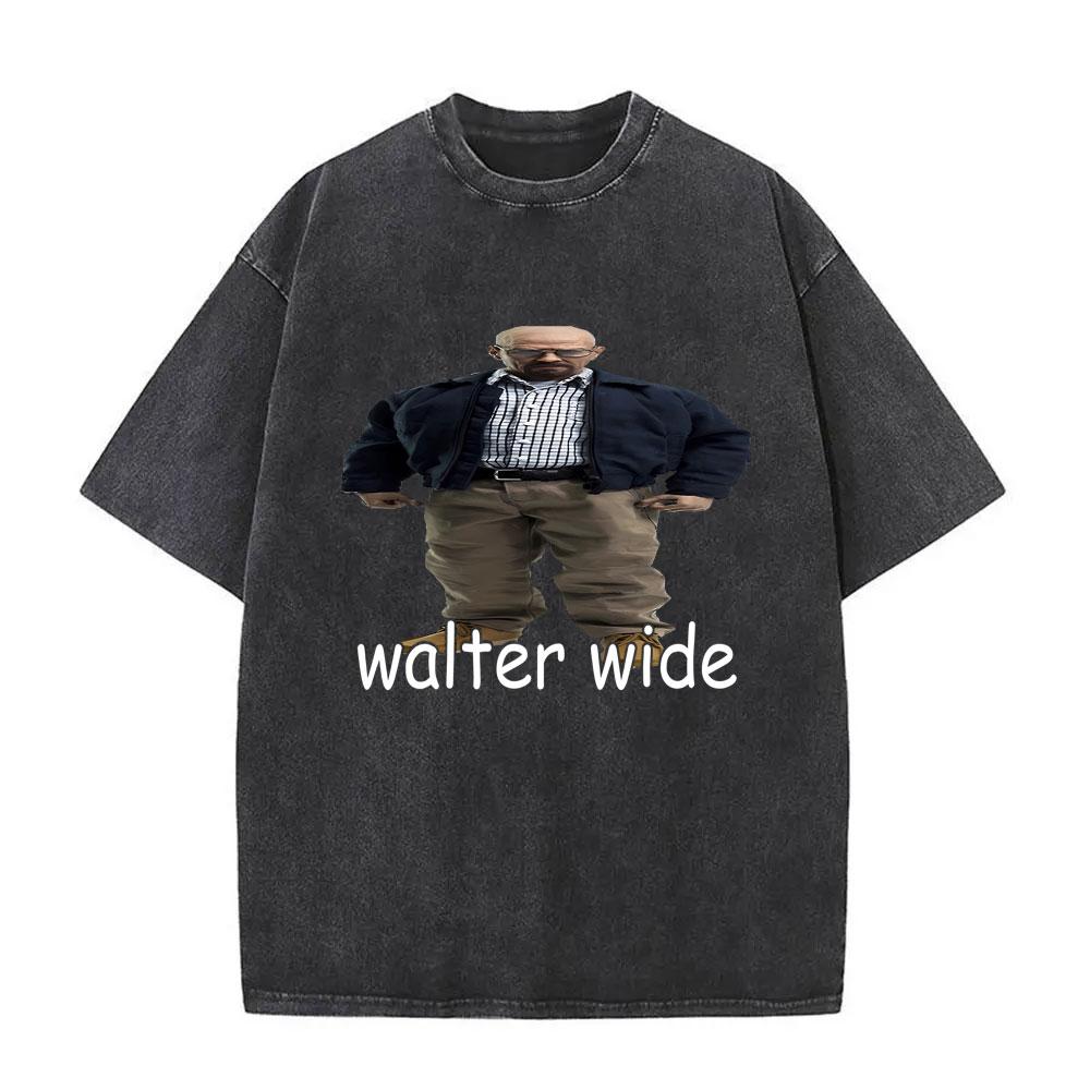Heisenberg TV Breaking Bad Stay Out of My Territory Vintage Washed T Shirt Better Call Saul Graphic Tshirt Men Cotton Tshirts
