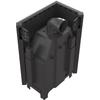 Steel Fireplace KRATKI MBO Left 15 kW Ø 200 Lift-up Self Closing Door