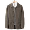 2024 Men's Pure Cotton Business Jacket for Middle-Aged and Elderly - Spring and Autumn Casual Wear