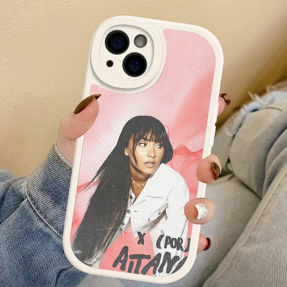 Sängerin A-Aitana Ocaña Handyhülle für iPhone 16 15 14 13 12 11 Pro Max Plus Leder Stoßfeste Hülle