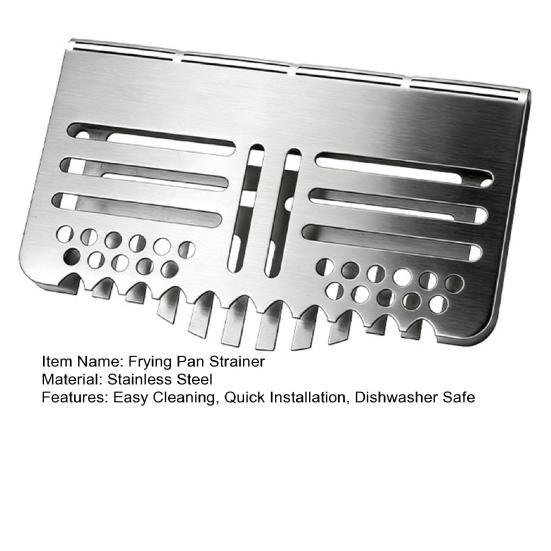 Grease Guard Splatter for Blackstone Griddle Stainless Steel Grill Accessory Dishwasher Safe Grill Strainer Prevents Food Fall Grease Splatter