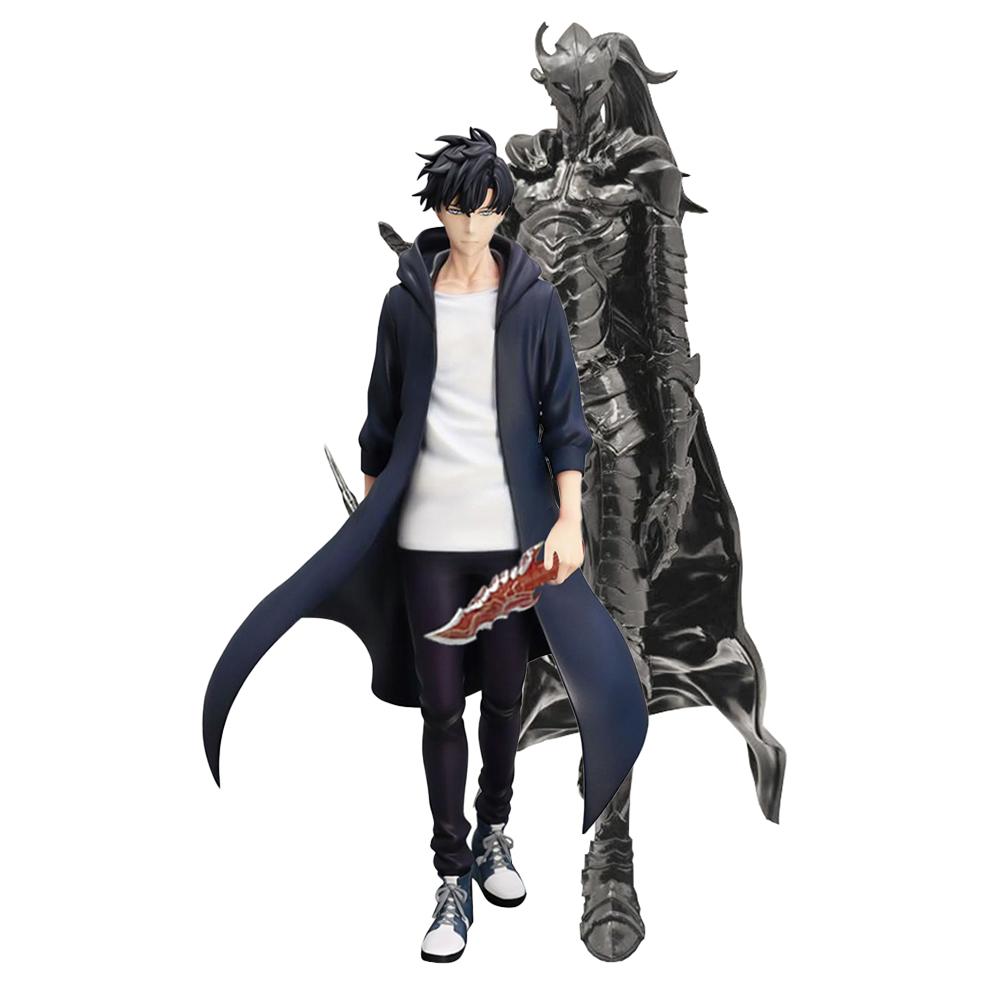 Anime Sung Jinwoo Figur Der blutrote Ritter Igris Figur Modell Schreibtischornament Sung JinWoo Actionfigur Anime Sammlung Geschenk