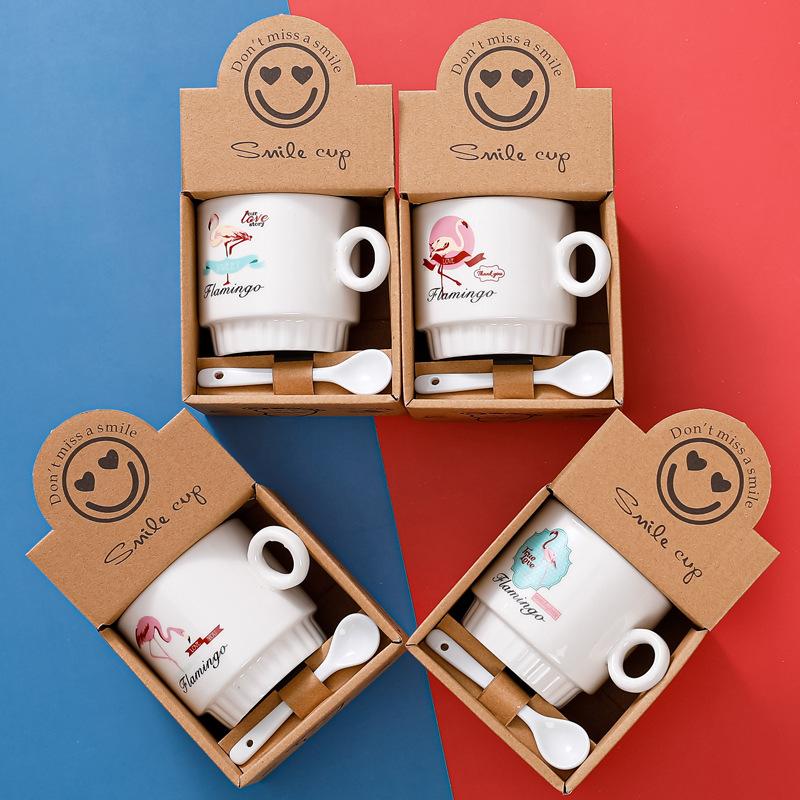 Ceramic Cup Gift Box Set Coffee Cup Creative Event Promotional Gifts Holiday Cup Souvenir