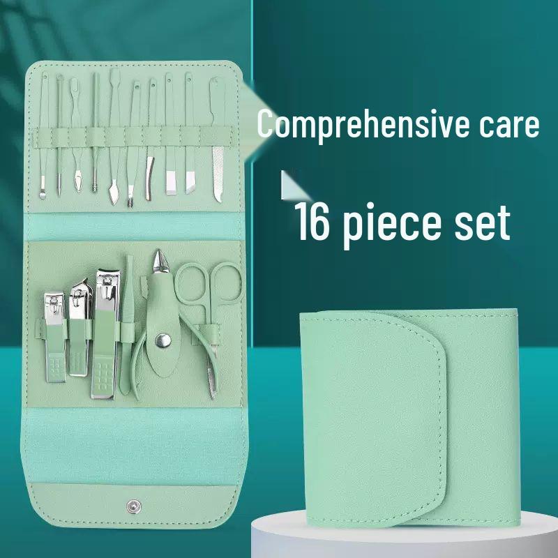 Portable Candy Color Nail Clipper & Manicure Set with Ear Pick