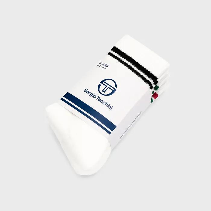 U Crew Socks 3-Pack (WHITE)