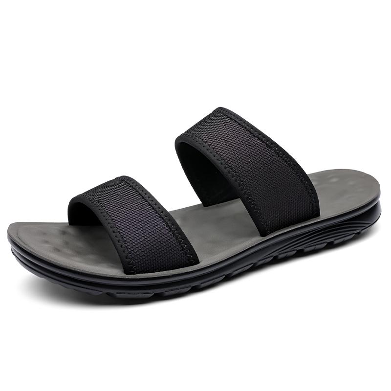 

Fashion New Arrival Men s Buckle Slippers Lightweight Slides Non-Slip Open Toe Shoes for Indoor Outdoor Beach Flats Versatile Half Drag 38