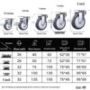 Yuxiang Heavy-Duty 304 Stainless Steel Rubber Caster Wheels Set