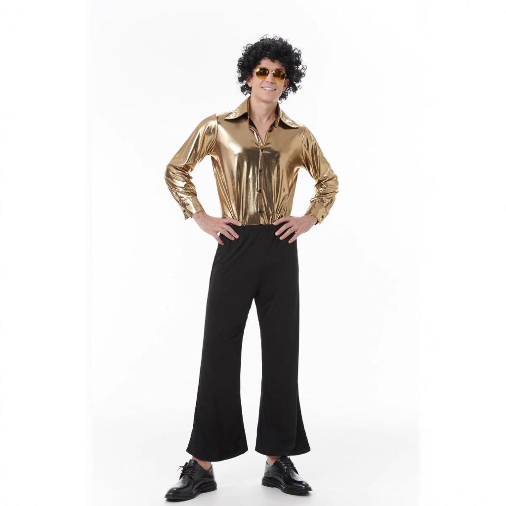 Retro 70s Disco Dance Hall Costume for Music Festival and Hippie Party Cosplay