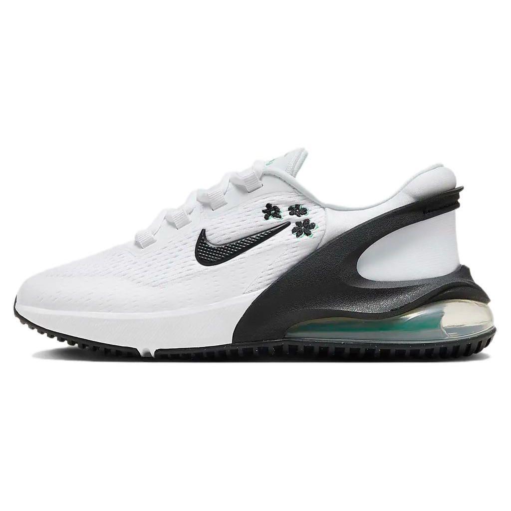 Nike Air Max 270 Go Fl Mesh Casual Versatile Shock Absorbing Durable Low Top Kids Sneakers Kids sneakers White Black FV0513-100