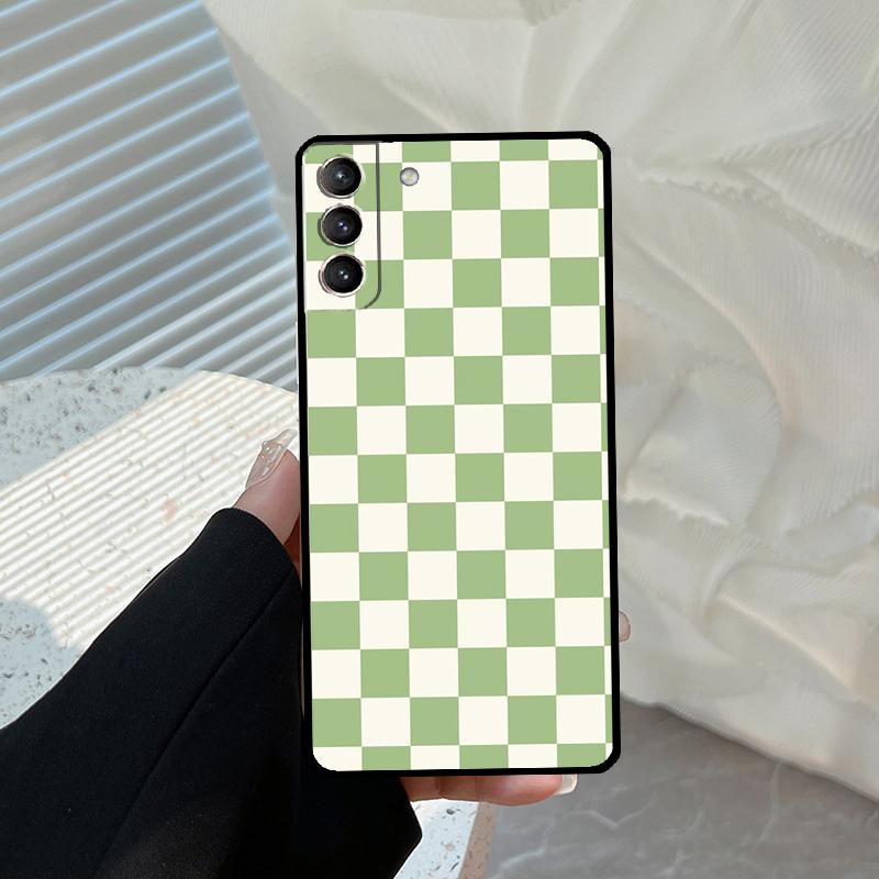Checkerboard Checkered Board Case For Samsung Galaxy S26 Ultra S21 S22 S24 S25 S23 Ultra S10 Plus S21 S25 FE Cover Funda Galaxy S26