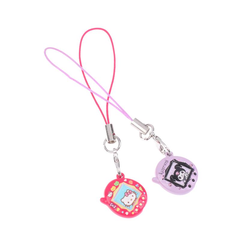 Sanrio Hello Kitty Tamagotchi Kolye Sevimli Mini Kt Çizgi Film Telefon Zinciri Harajuku Tarzı Sanrio Telefon Kolyesi