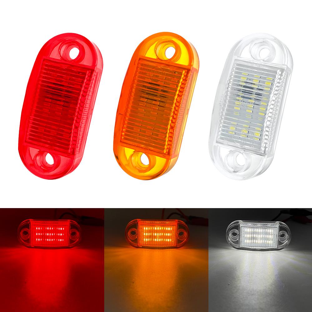 

Q9 12V/24V Truck Side Light with 2 LED Lamps and Clear Lampshade PC