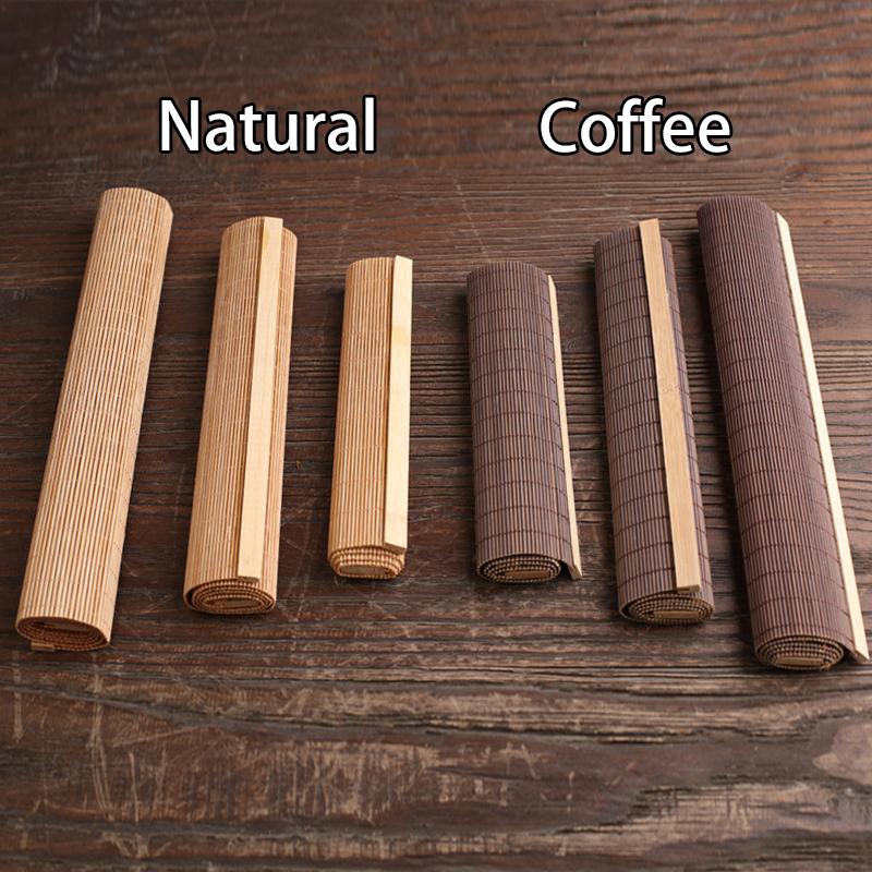 Natural Bamboo Table Runner Placemat Tea Mats Table Placemat Pad Ceiling Decor Home Cafe Restaurant Decoration