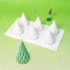 3D Cream Christmas Tree Chocolate Cake Baking Tool Xmas Tree Multi Cavity Silicone Mold Cake Biscuit Jelly Muffin Making Mould