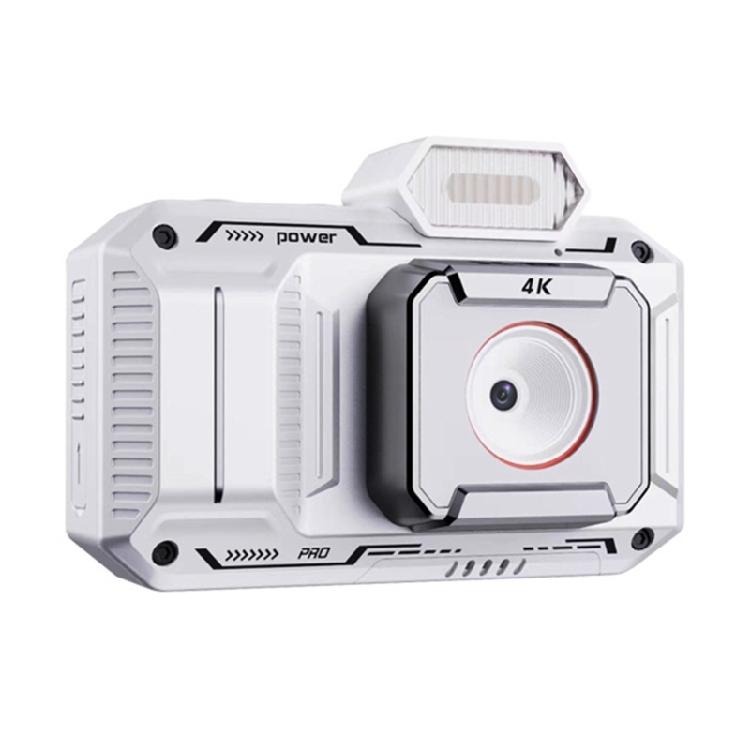 

4K Recording Digital Camera AntiVibration Technology Retro Photography Mode ABS Body For Beginners Content Creators білий
