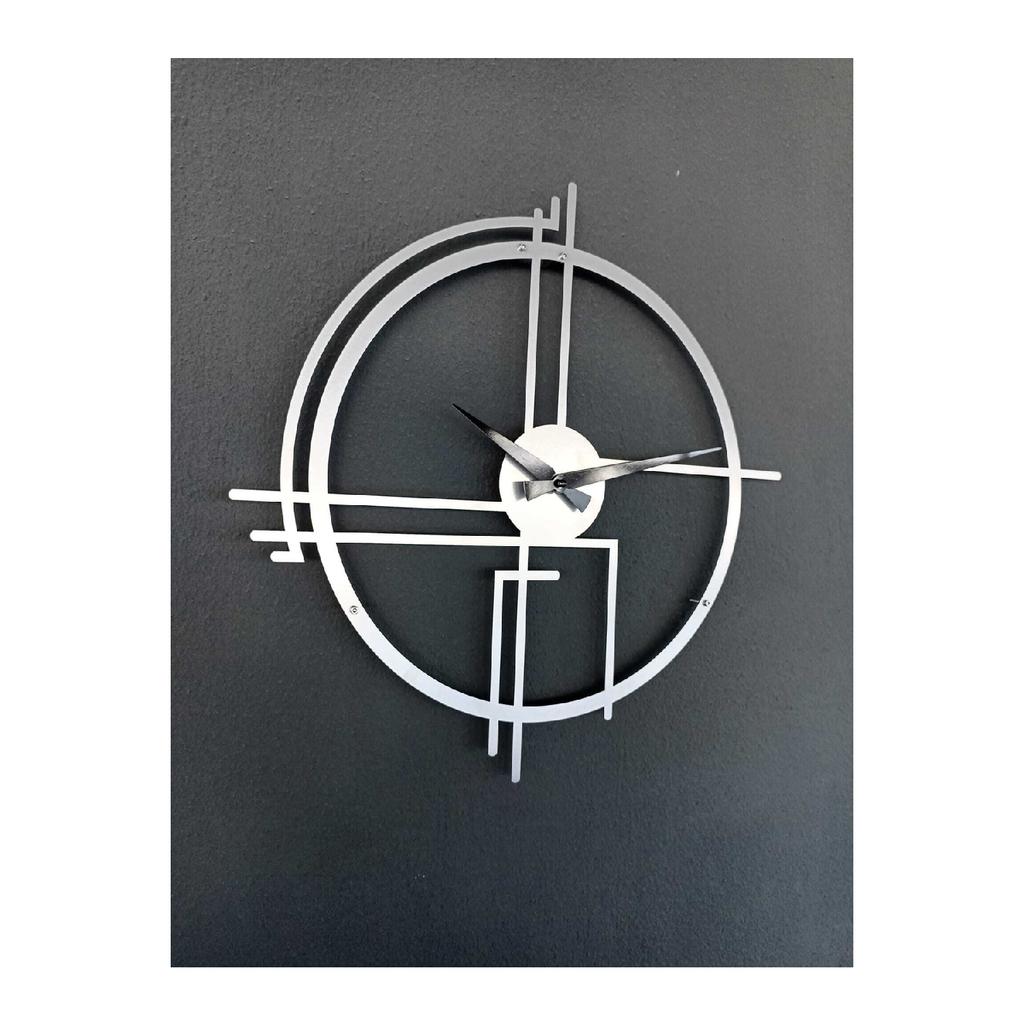 Querencia Metal Black Wall Clock 1.5 Mm Thickness 50 X 50 Cm