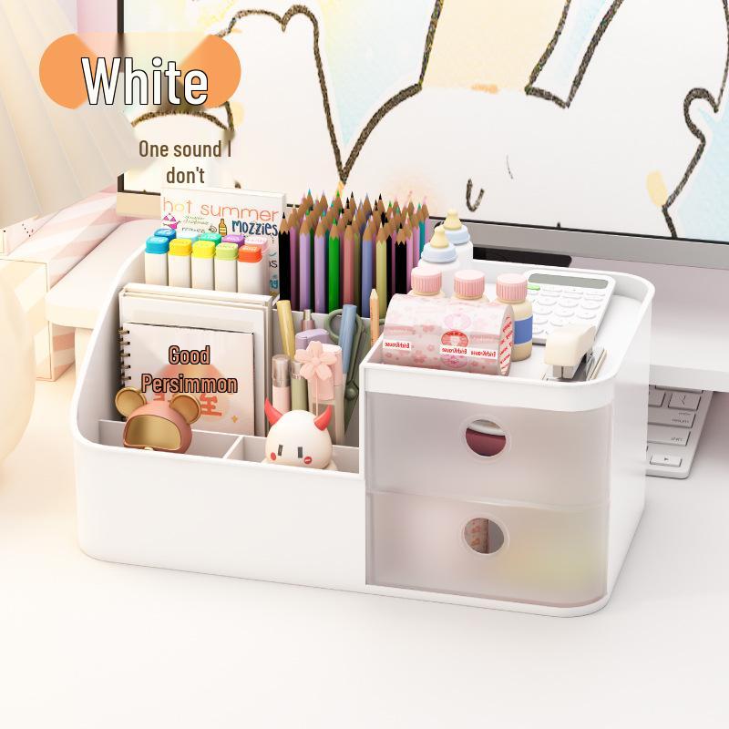 Hui Si Minimalist Nail Art Tool & Cosmetics Organizer - Desktop Drawer Storage Box