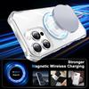 For iPhone 16 Pro Case Small Wavy Edge Compatible with MagSafe Clear Anti-Drop PC+TPU Phone Cover