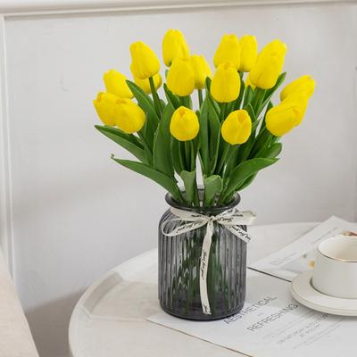 Modern Artificial Tulip Not Wither Fine Texture Scene Setting Supplies