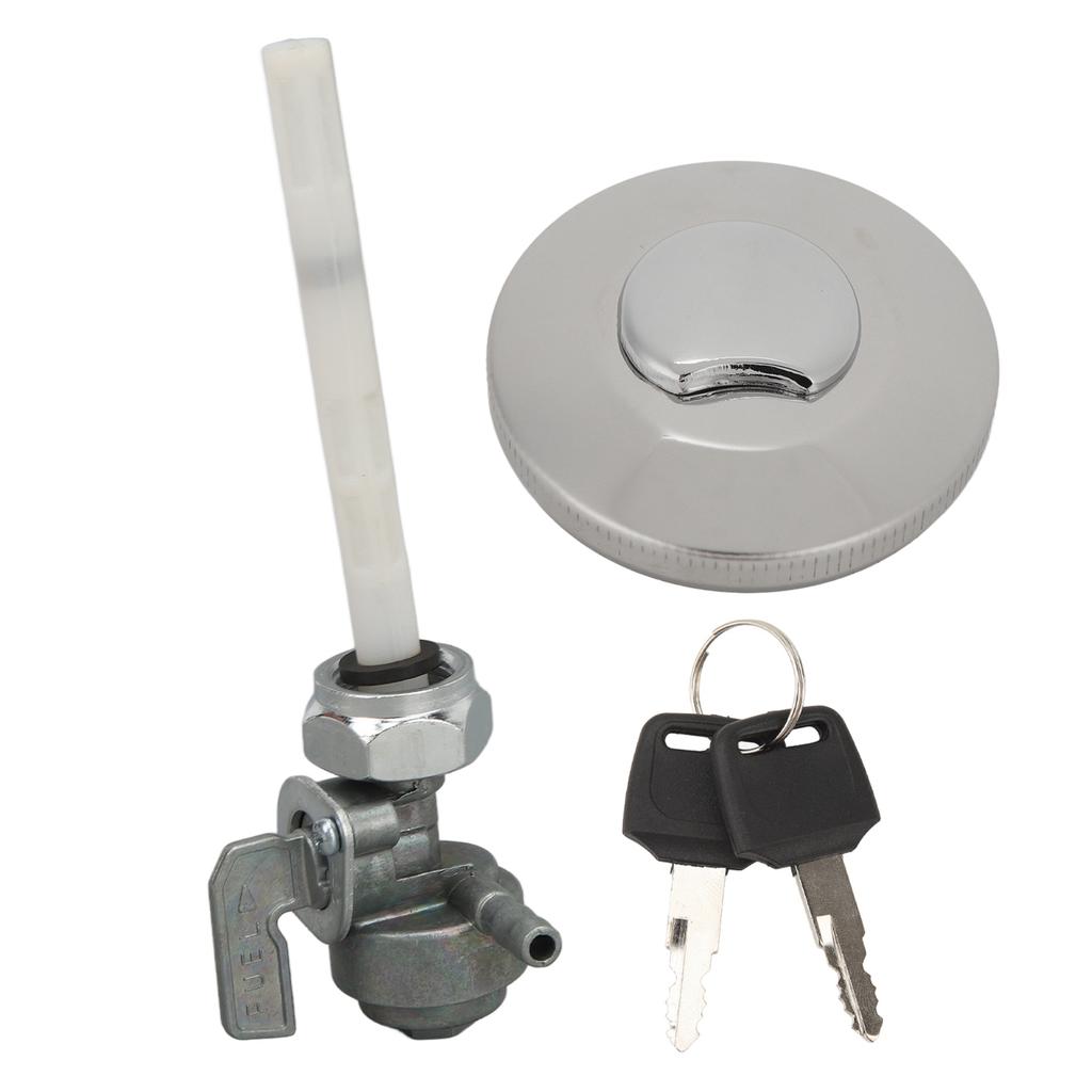 Gas Fuel Tank Cap Good Sealing Petrol Tank Lid Lock with Keys for Z50 Monkey Bike Z50R Z50J