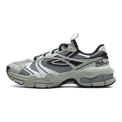 Scarpe da Ginnastica Casual Basse in Tessuto Sportivo Retro e Pelle Sintetica da Corsa Uomo Sneaker Grigio Nero F12M312111FFA