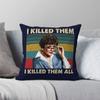 Jessica Fletcher Mord ist, wenn sie schreibt Quadratisches Kissenbezug Polyester Leinen Samt Muster Reißverschluss Dekorative Kissenhülle Bettbezug