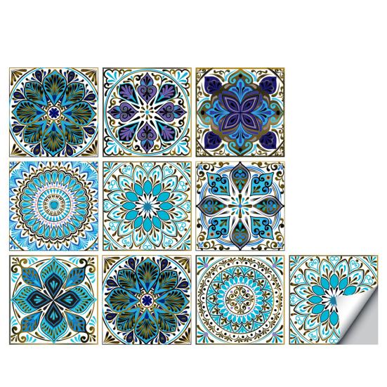 

Мода плитка узор водонепроницаемый стикер съемный цветочный 15 cm