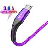 Micro USB Cable 3.0A Fast Charging Microusb Charger Cable For Samsung Xiaomi Android Phone Cables
