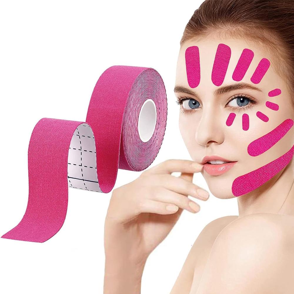 Durable And Safe 2 Rolls Facial Myofascial Lift Tape Face Lift Tape Face Toning Belts Anti Wrinkle Patches Anti Freeze Stickers Neck Lift Tape
