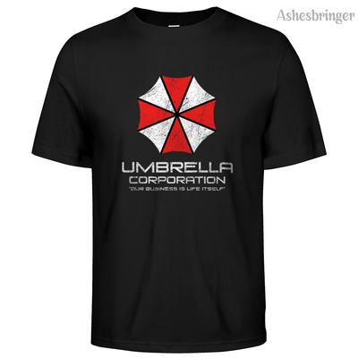 Mens Cotton Umbrella Corporation Graphic T Shirt Street Casual Style Tee for Men and Women