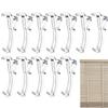 Rv Drapery Holder 12 Piece Drapery Clips Side Window Covering Hardware Holdback Easy Install for Camping Outdoor Bedroom