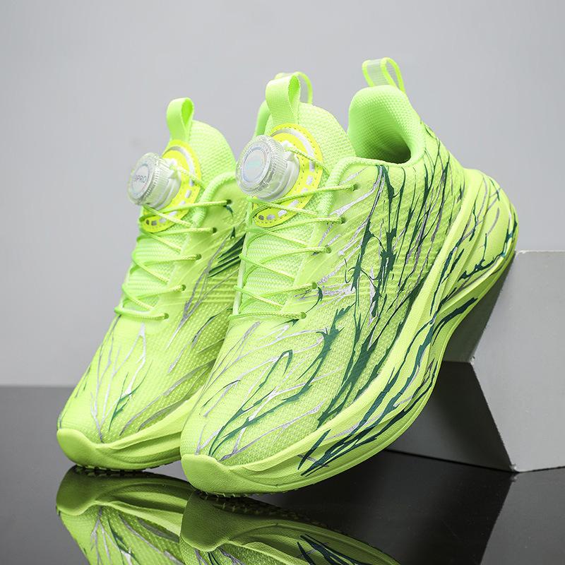 2025 new children's casual running shoes soft elastic comfortable mesh shoes primary school students non-slip wear-resistant professional running