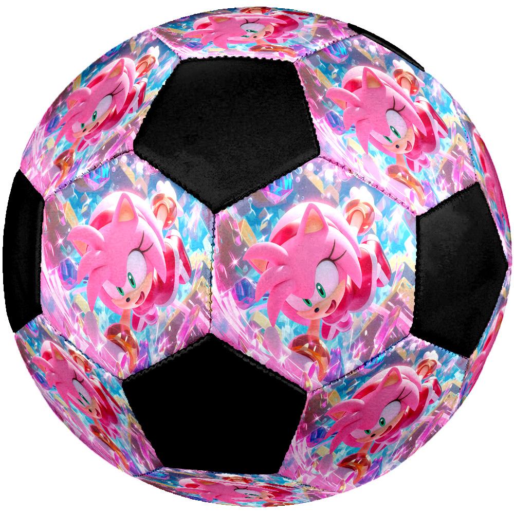 Sonic the Hedgehog Soccer Ball Colorful All Ages Machine Stitched PVC Competition Ready Durable High-Bounce.SIZE5