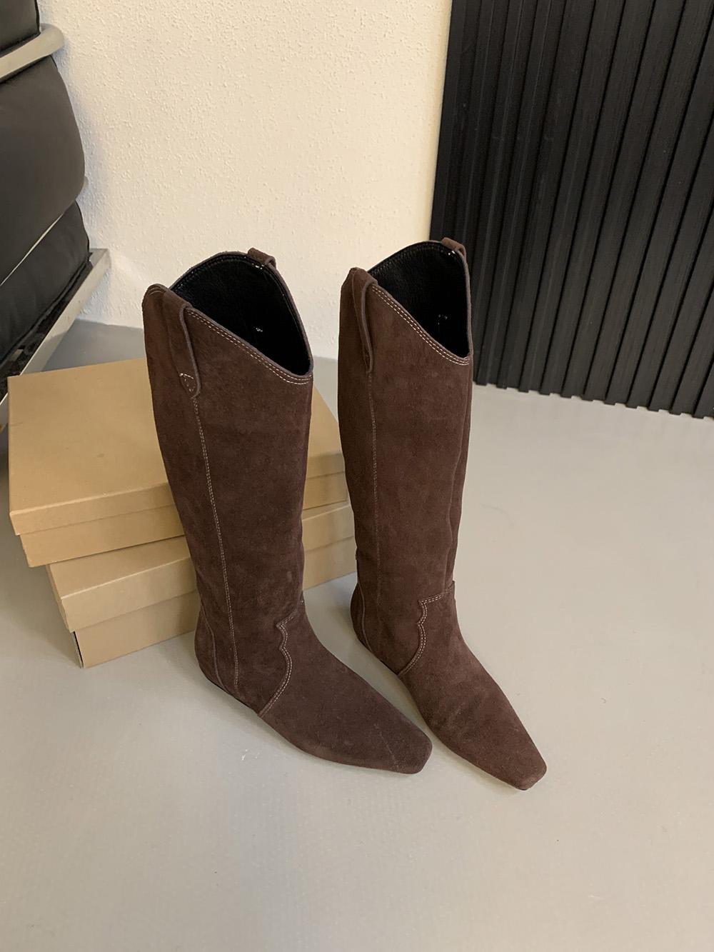 

Модные женские сапоги до колена с круглым носком из натуральной кожи, новинка 2024 года, черные, коричневые, на плоской подошве, на среднем каблуке, ботильоны для вечеринок в стиле вестерн 245 коричневый