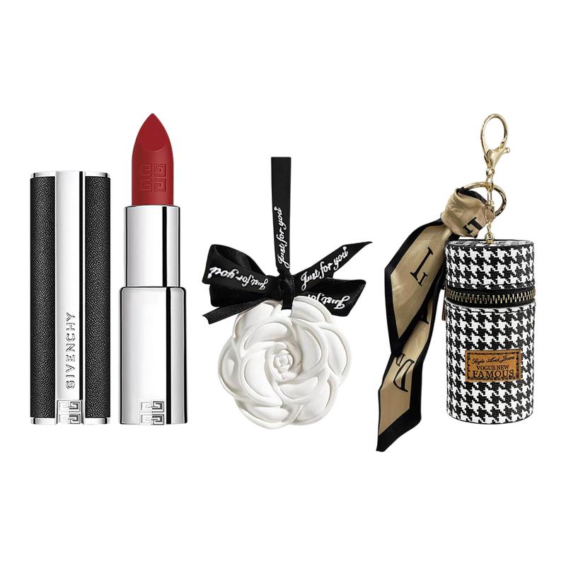 DIOR Lipstick Lambskin #N37 1.5g+Camellia Fragrance+Lipstick Bucket синий