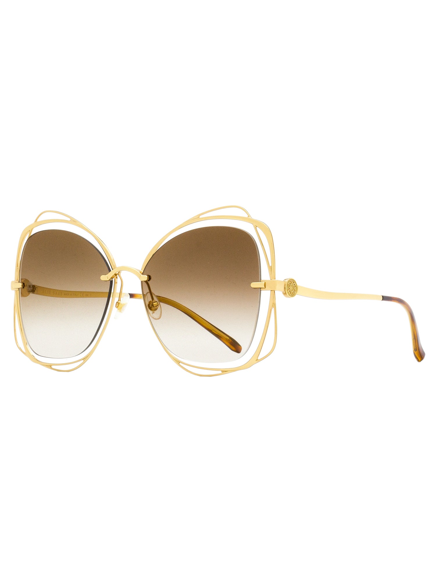 Elie Saab Sunglasses Havanna Original with case(NEW) Elie Saab Demo Oval Ladies Eyeglasses ES 049 0FT3 52  main image 3