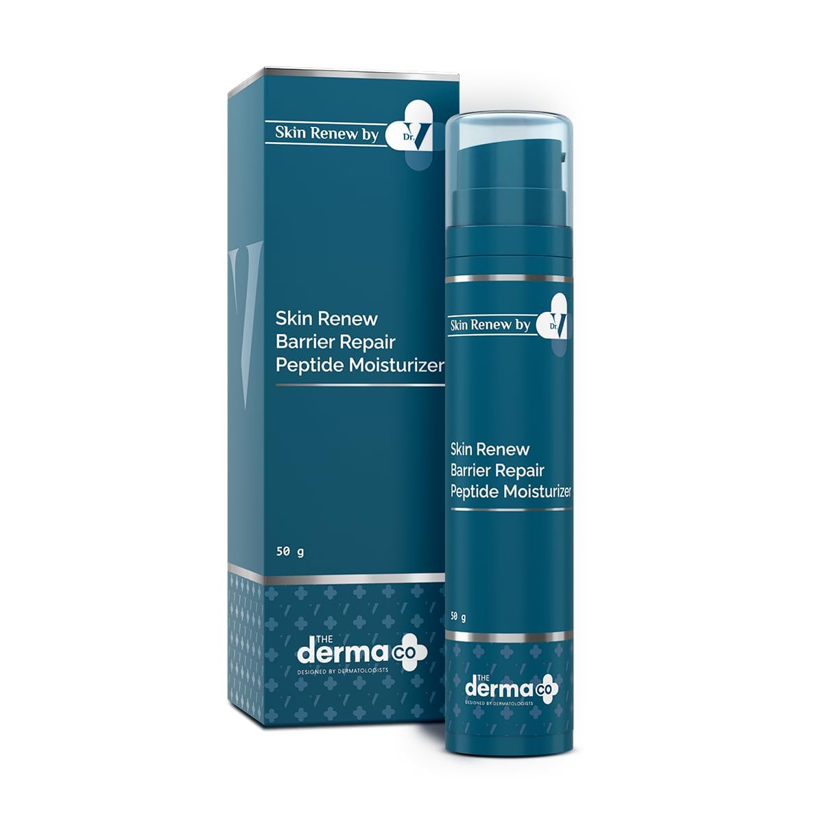 

The Derma Co. x Dr.V Barrier Repair Peptide Moisturizer 50ml Deeply Hydrates & Strengthens Skin