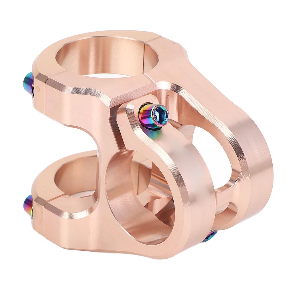 31,8x35mm Fahrradvorbau Aluminiumlegierung CNC Leichtgewicht Kurzer Lenkervorbau für DIY Mountainbiking Ti Farbe