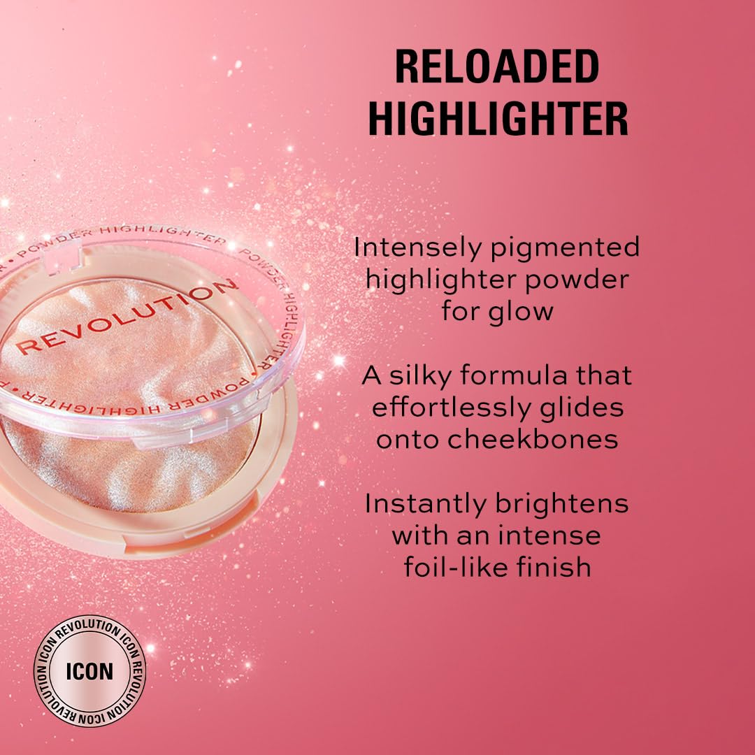 Makeup Revolution Хайлайтер Highlight Reloaded Dare To Divulge, Белый, 10 г