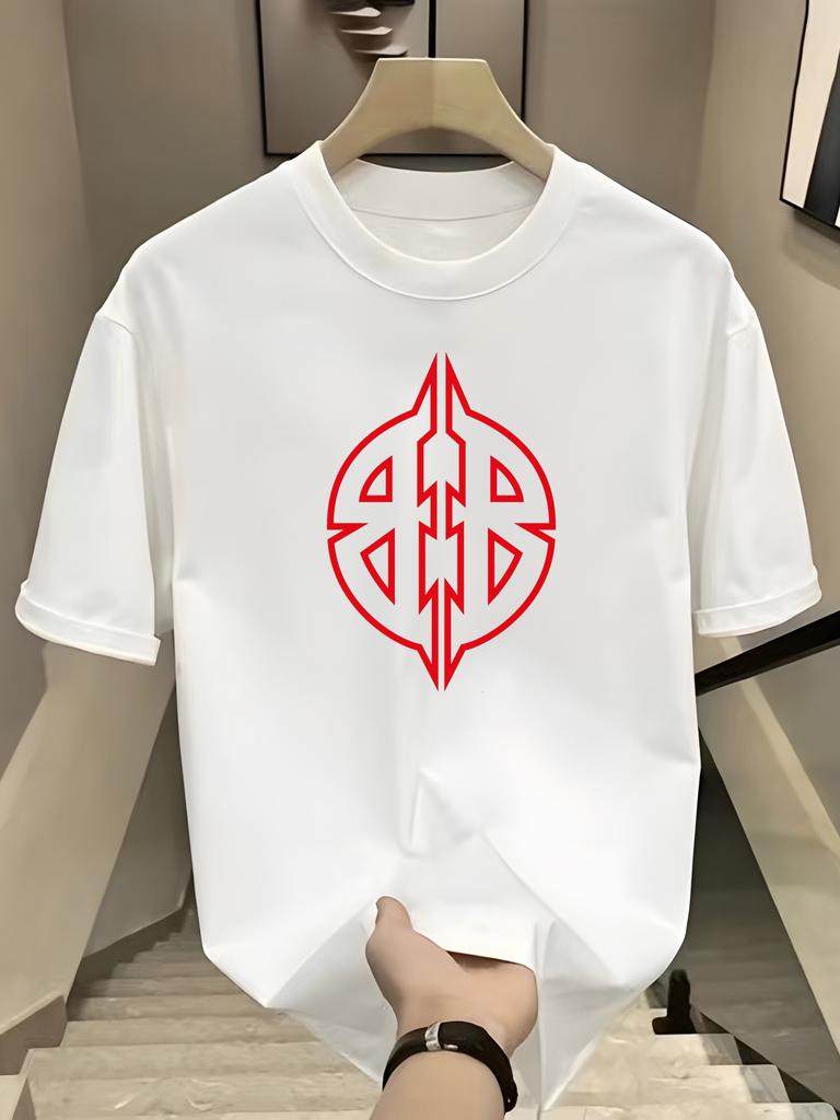 2024 Letné Unisex Krátkorukávové Tričko Unisex 100% Bavlna Potlačené Tričko Trendy Značka Neformálna Móda Tričko pre Pár