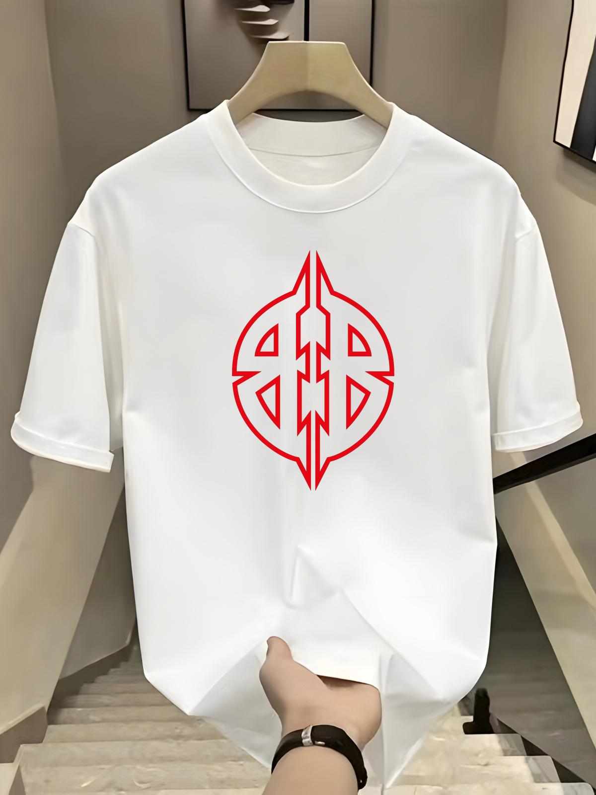 

Футболка унисекс и унисекс с коротким рукавом, лето 2024 г. Футболка унисекс из 100% хлопка с принтом, модная брендовая повседневная модная парная футболка 4XL