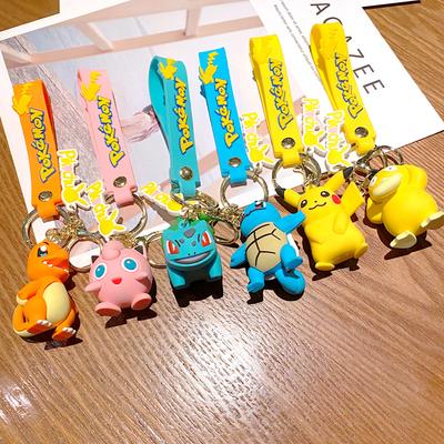 Lot de porte-clés Pokemon Pendentif Porte-clés Pokemon Mignonne Poupée Pikachu Sac Voiture Pendentif pour anniversaire Cadeau Enfants Jouets breloque en gros gourde