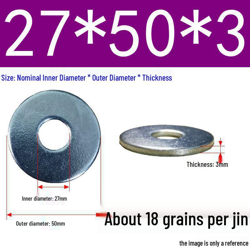 Galvanized Oversized Metal Washers M3-M60