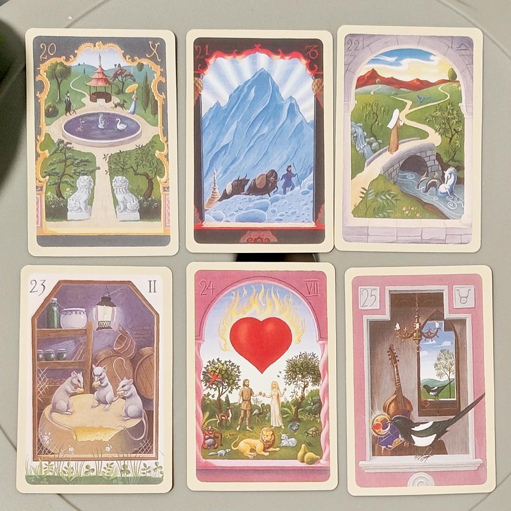 Mystical Lenormand Deck Printed On 350GSM Double-embossed Cardstock 9*6cm 36 Pcs Lenormand Cards