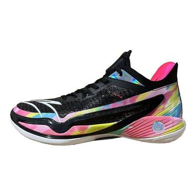 Chaussures de basketball basses légères Crazy 4 Confortables Polyvalentes Absorbant les chocs Durables Homme basket Noir Rose 112321113-8