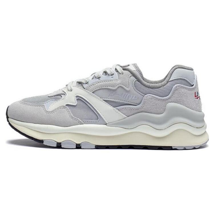 New LiNing 001 Mountain Sea Anti Slip Wear Resistant Low Top Sports Casual Shoes Men's River Stone Gray AZGT007-1